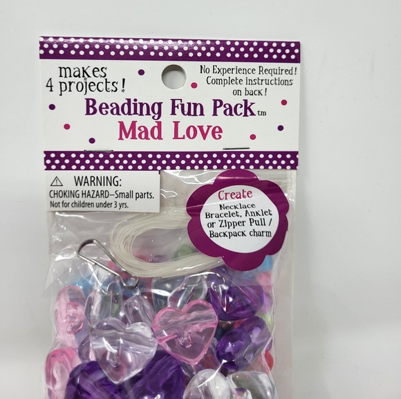 Sulyn Kids Girls Beading Fun Pack Mad Love Makes 4 Projects - Picture 2 of 3